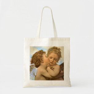 Bolso De Tela Primer Beso (detalle de ángel) por Bouguereau