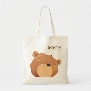 Bolso De Tela Primer del oso de Brown grande