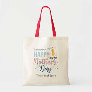 Bolso De Tela Primer Día de la Madre por primera vez mamá Person