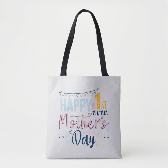 Bolso De Tela Primer Día de las Madres Boho Chic (Anverso)