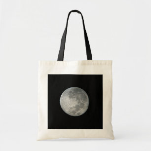 Bolso De Tela Primer plano de luna llena en el cielo nocturno. F