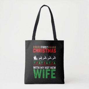 Bolso De Tela Primera Navidad Con Mi Nueva Y Caliente Esposa Fea