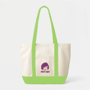 Bolso De Tela Primera señora Jackie O Bag