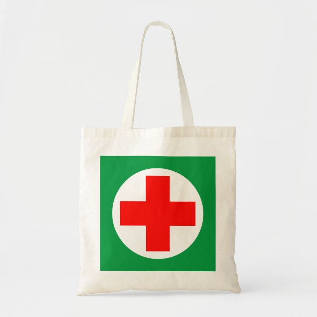 Bolso De Tela Primeros auxilios - Médico - Ambulancia, Ayuda (Frente)