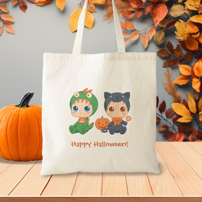 Bolso De Tela Primeros bebés de Halloween Ropa de dragón de gato (Subido por el creador)