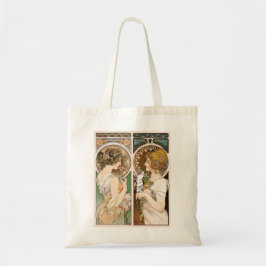 Bolso De Tela Primorsas y plumas, Mucha