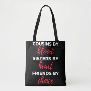 Bolso De Tela Primos De Hermanas De Sangre Por Corazón