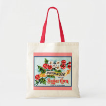 Primrose Flowers Vintage Crate Art