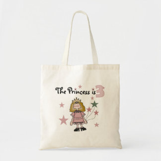 Bolso De Tela Princesa 3 camisetas de cumpleaños y regalos