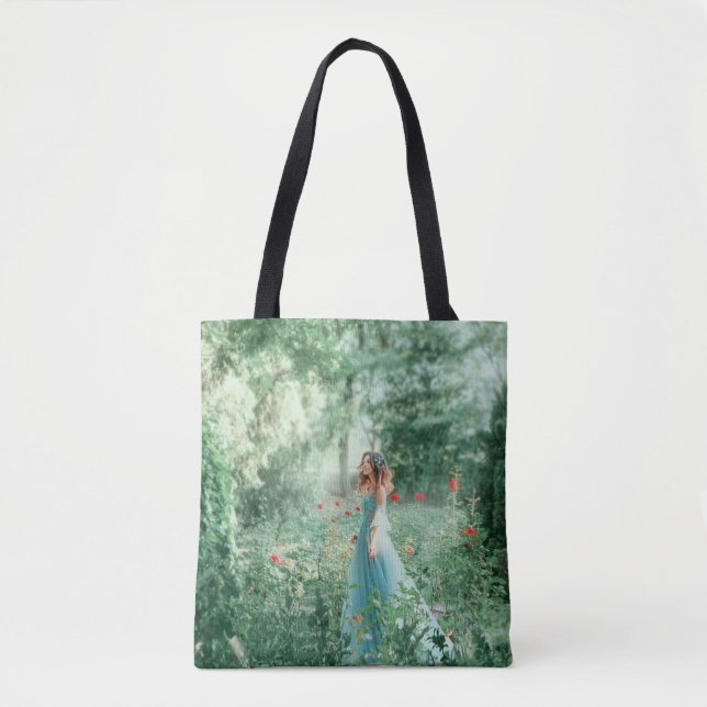 Bolso De Tela Princesa de Brunette: acuarela de bosque de hadas (Anverso)