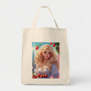 Bolso De Tela Princesa de fresa