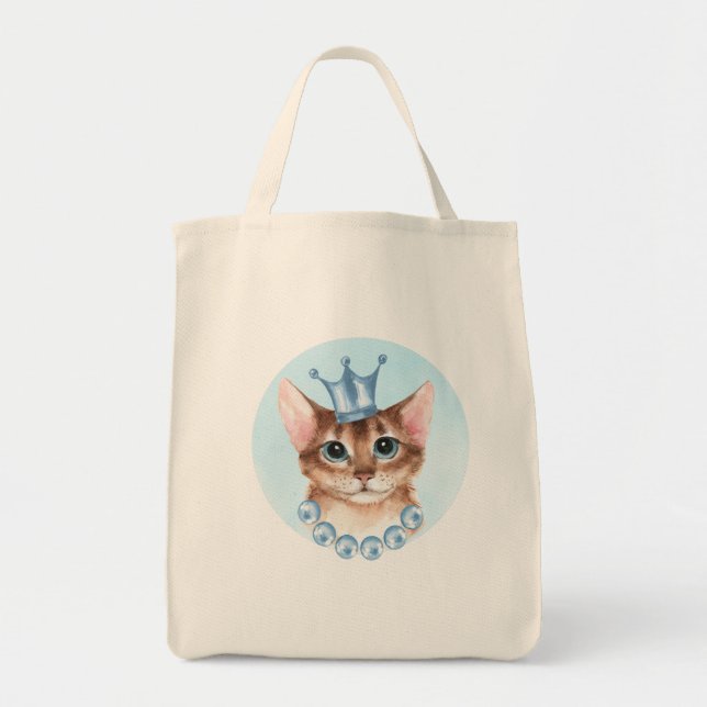 Bolso De Tela Princesa de gato (Frente)