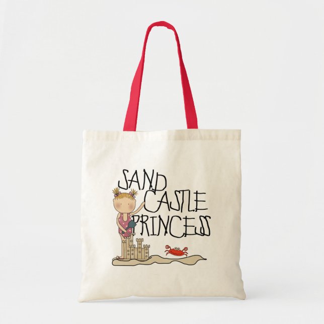 Bolso De Tela Princesa del castillo de la arena (Frente)