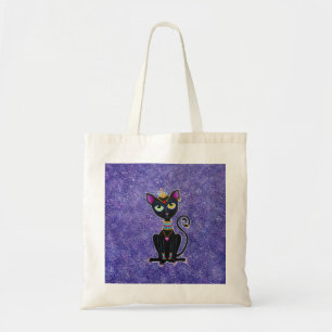 Bolso De Tela Princesa egipcia gato negro