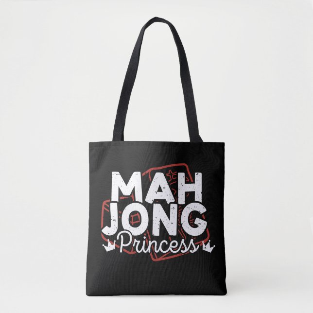 Bolso De Tela Princesa Mahjong | Divertido mahjong (Anverso)
