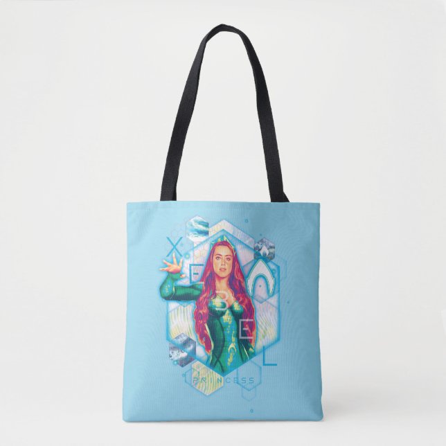 Bolso De Tela Princesa Mera Hexagonal Graphic de Aquaman el | (Anverso)