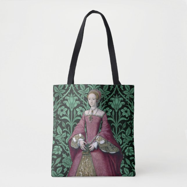 Bolso De Tela Princesa Retrato Elizabeth Tudor, Reina (Anverso)