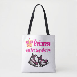 Bolso De Tela Princesa sobre patines de hockey