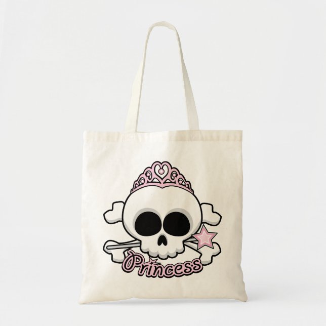 Bolso De Tela Princess Skull (Frente)