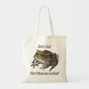 Bolso De Tela Príncipe de la rana - "Aquí estoy"