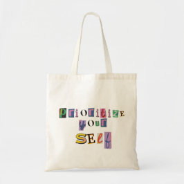 Bolso De Tela Prioriza a ti mismo
