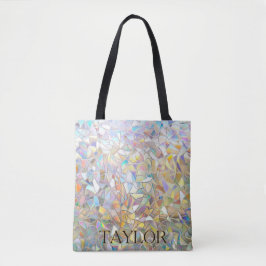 Bolso De Tela Prismatic Stained Glass Effect - Rainbow Prismatic