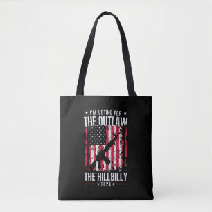 Bolso De Tela Pro 45 Estoy votando por The Outlaw And The Hillbi