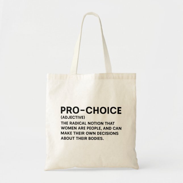 Bolso De Tela Pro-Choice (Frente)