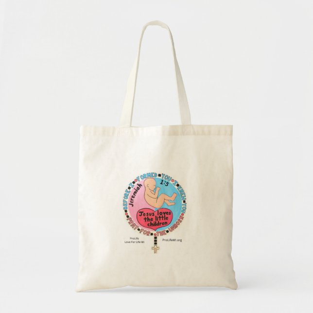Bolso De Tela pro-life Tote Bag (Frente)