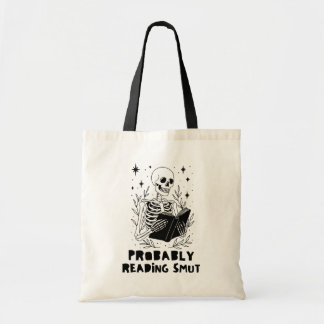 Bolso De Tela Probablemente Leyendo Escoria Esqueleto Librero
