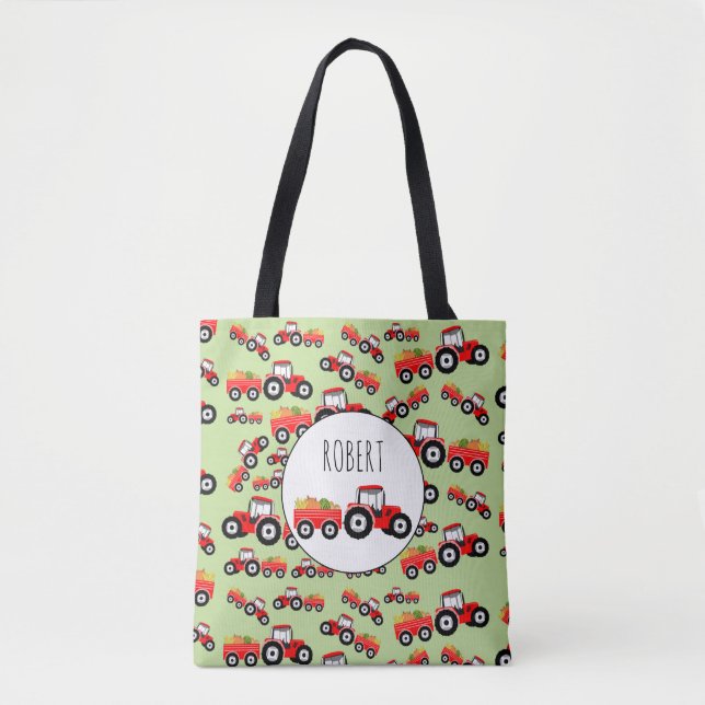 Bolso De Tela Producción personalizada de la Granja de Camiones  (Anverso)