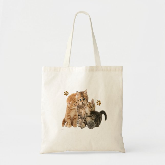 Bolso De Tela Productos para gatitos (Frente)