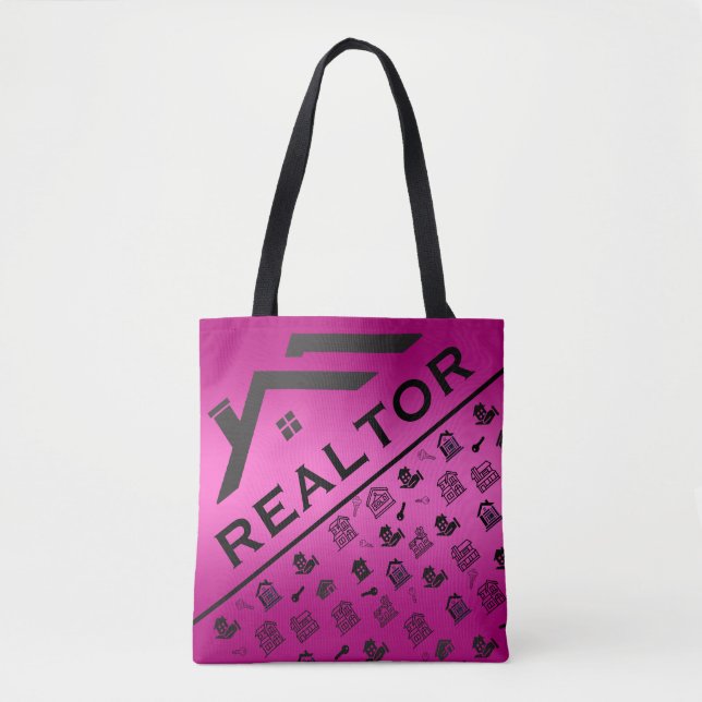 Bolso De Tela Profesional inmobiliario personalizado (Anverso)