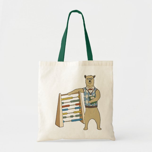 Bolso De Tela Profesor Bear Bag (Frente)