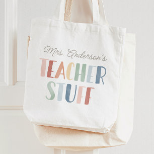 Bolso De Tela Profesor de arcoiris aprecia regalo