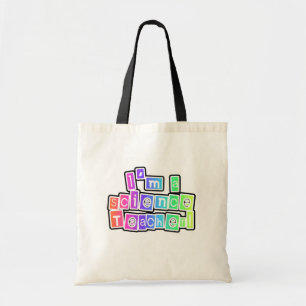 Bolso De Tela Profesor de ciencias brillante de los colores