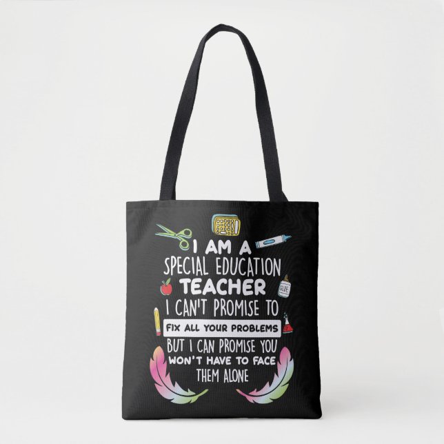 Bolso De Tela Profesor de Educación Especial Concienciación Auti (Anverso)