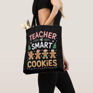 Bolso De Tela Profesor De Galletas Inteligentes De Navidad De Je