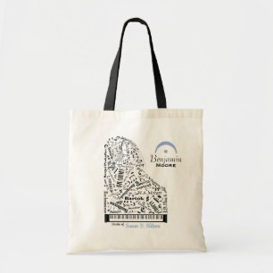 Bolso De Tela Profesor de Gran Piano y Bebé Personalizado