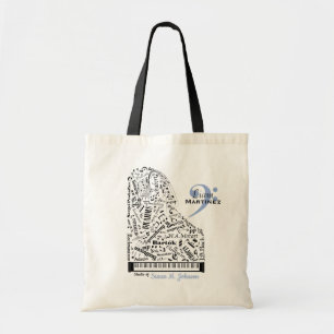 Bolso De Tela Profesor de Gran Piano y Bebé Personalizado