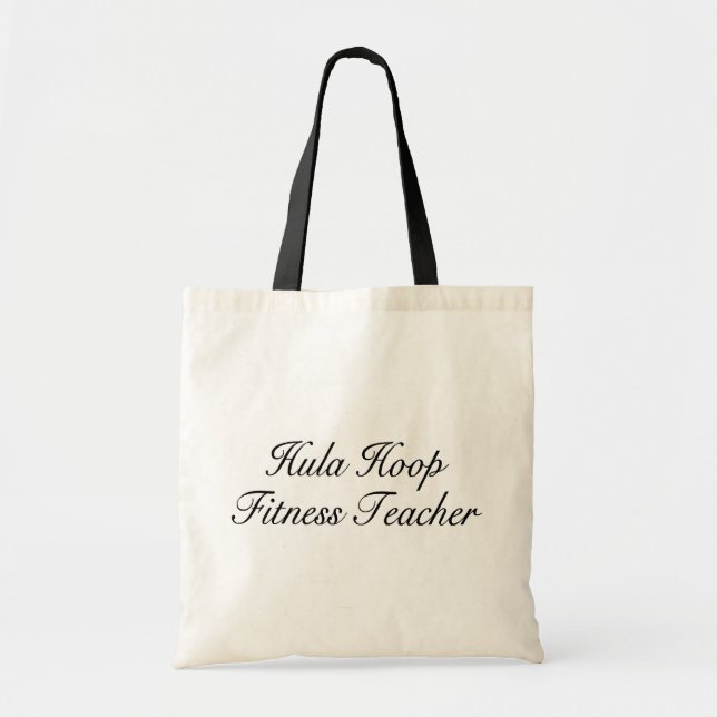 Bolso De Tela Profesor de la aptitud del aro de Hula (Frente)