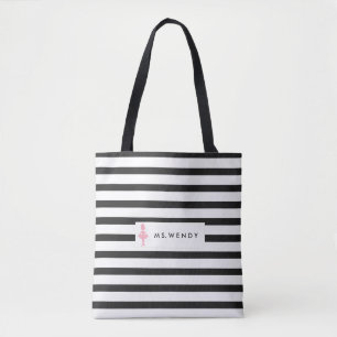 Bolso De Tela Profesor de la danza moderna personalizado