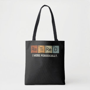 Bolso De Tela Profesor de Química Jubilado Jubilación de Ciencia