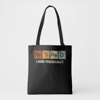 Bolso De Tela Profesor de Química Jubilado Jubilación de Ciencia