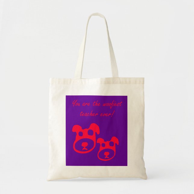 Bolso De Tela ¡Profesor de Woofiest nunca! (Frente)