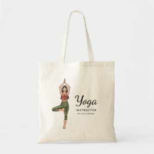 Bolso De Tela Profesor de Yoga Postura del Árbol Vrikshasana Ins