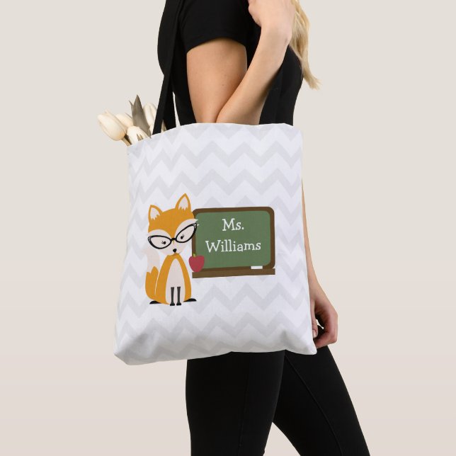 Bolso De Tela Profesor del Fox Chevron (Detalle)
