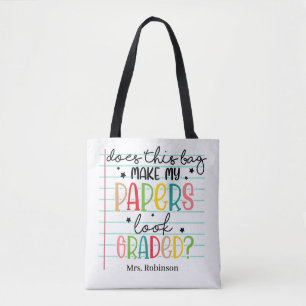 Bolso De Tela Profesor Divertido Calificando