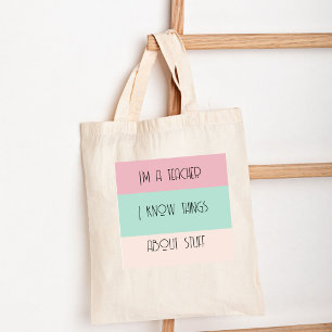 Bolso De Tela Profesor divertido colorblock personalizado