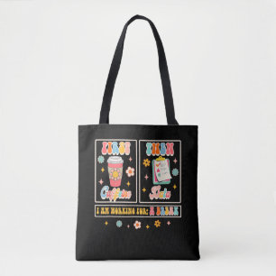 Bolso De Tela Profesor divertido de educación especial café prim